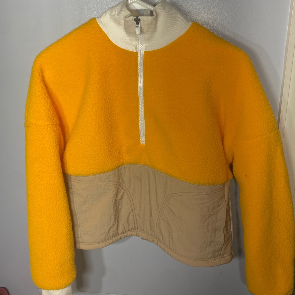 Fabletics Yellow and White zip up